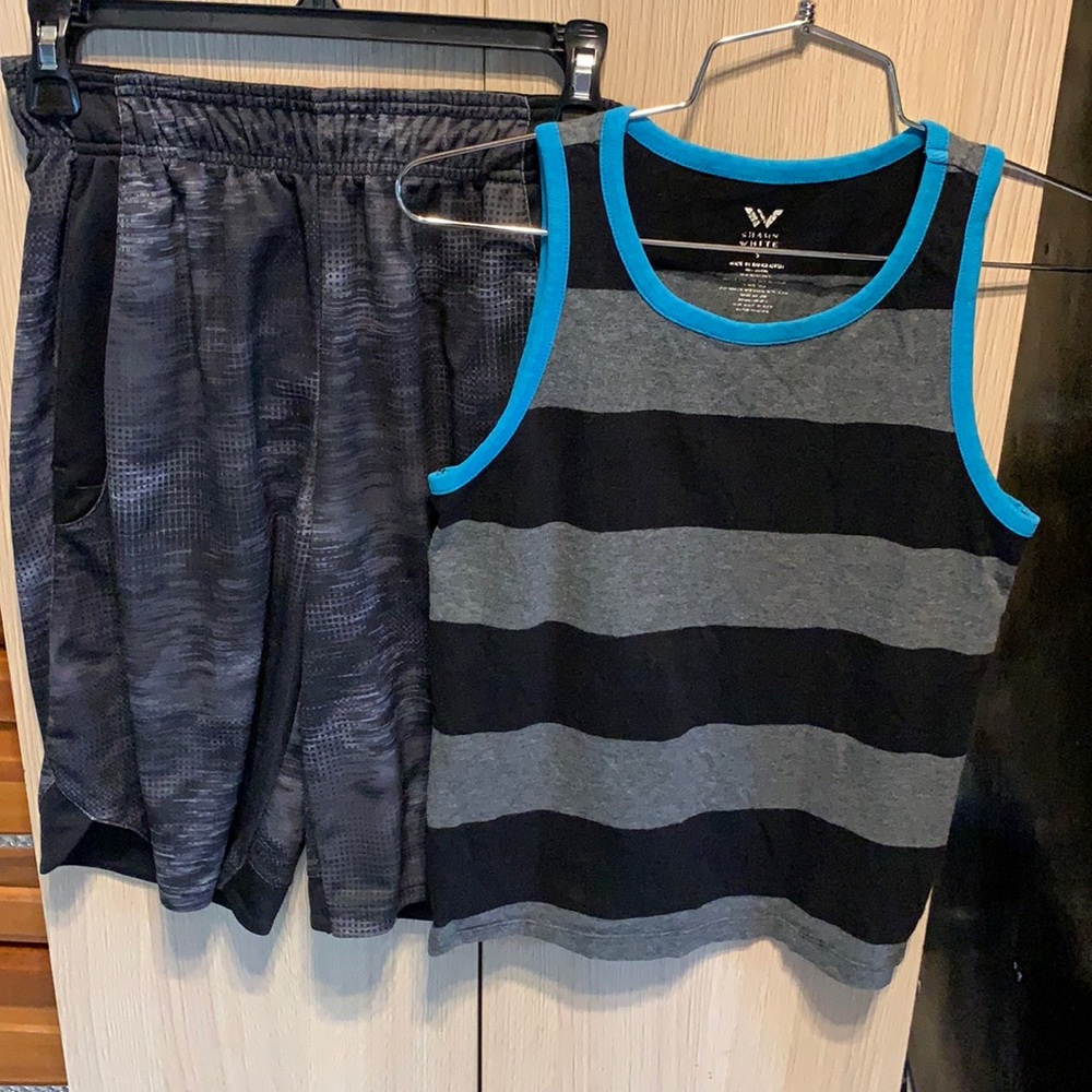 Boy's Shirts & Tank Set